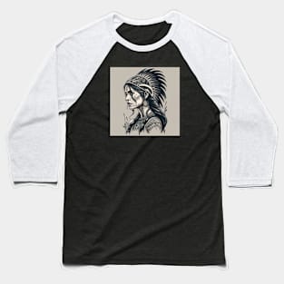 Native Skyrim and Morrowind Character Baseball T-Shirt